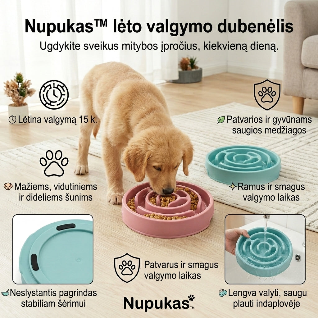 Nupukas™ Lėto Valgymo Dubenėlis